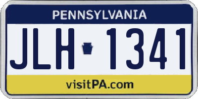 PA license plate JLH1341