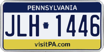 PA license plate JLH1446