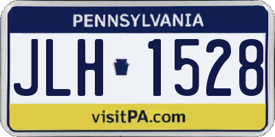 PA license plate JLH1528