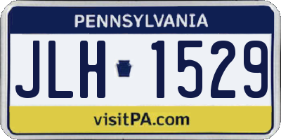 PA license plate JLH1529