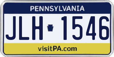 PA license plate JLH1546