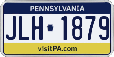 PA license plate JLH1879