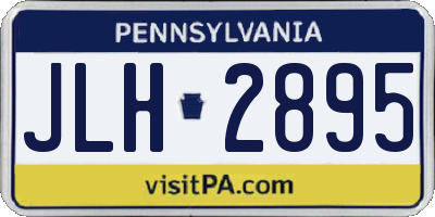 PA license plate JLH2895