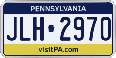 PA license plate JLH2970