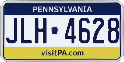 PA license plate JLH4628
