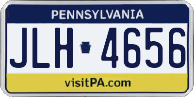 PA license plate JLH4656