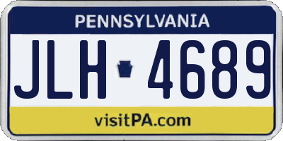 PA license plate JLH4689