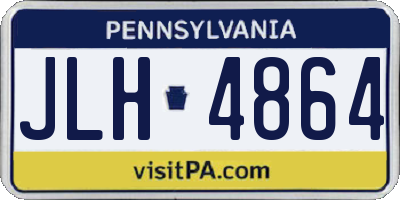 PA license plate JLH4864
