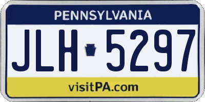 PA license plate JLH5297