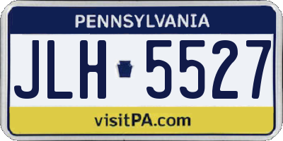 PA license plate JLH5527