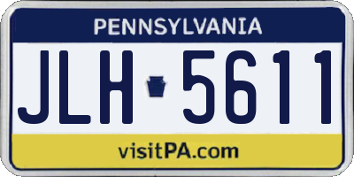 PA license plate JLH5611