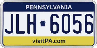 PA license plate JLH6056