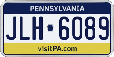 PA license plate JLH6089