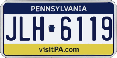 PA license plate JLH6119