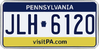 PA license plate JLH6120