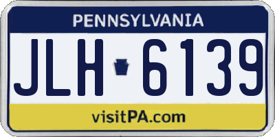 PA license plate JLH6139