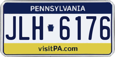 PA license plate JLH6176