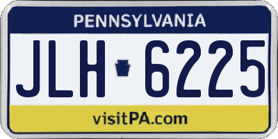 PA license plate JLH6225