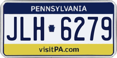 PA license plate JLH6279