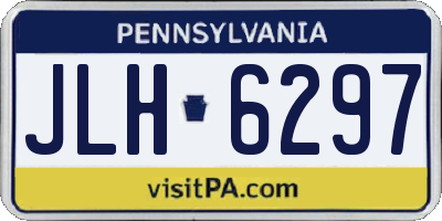PA license plate JLH6297
