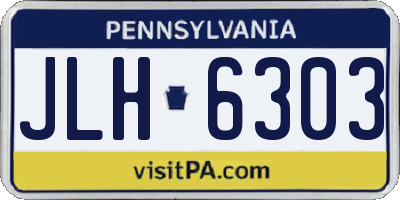 PA license plate JLH6303