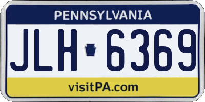 PA license plate JLH6369