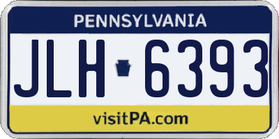 PA license plate JLH6393
