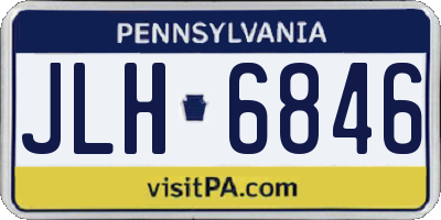PA license plate JLH6846