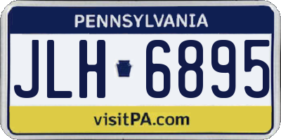 PA license plate JLH6895