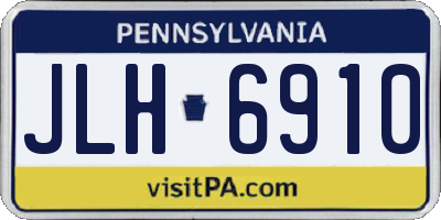 PA license plate JLH6910