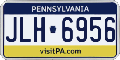 PA license plate JLH6956