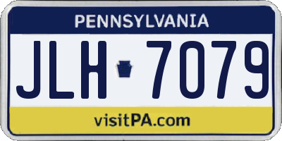 PA license plate JLH7079