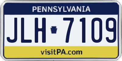 PA license plate JLH7109