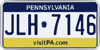 PA license plate JLH7146