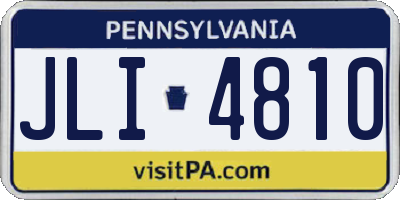 PA license plate JLI4810
