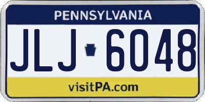 PA license plate JLJ6048