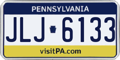 PA license plate JLJ6133
