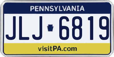 PA license plate JLJ6819