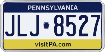 PA license plate JLJ8527