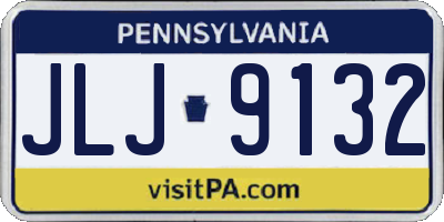 PA license plate JLJ9132