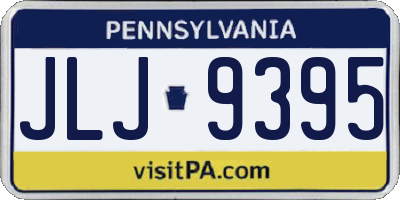 PA license plate JLJ9395