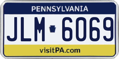 PA license plate JLM6069