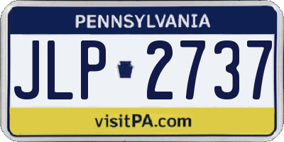 PA license plate JLP2737