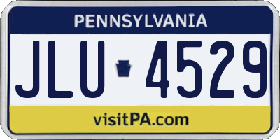 PA license plate JLU4529