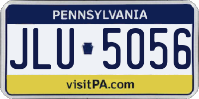 PA license plate JLU5056