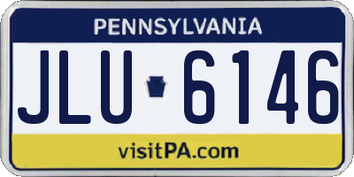 PA license plate JLU6146