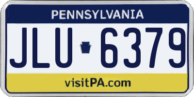 PA license plate JLU6379
