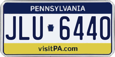 PA license plate JLU6440