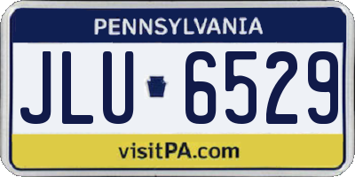PA license plate JLU6529