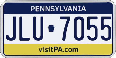 PA license plate JLU7055